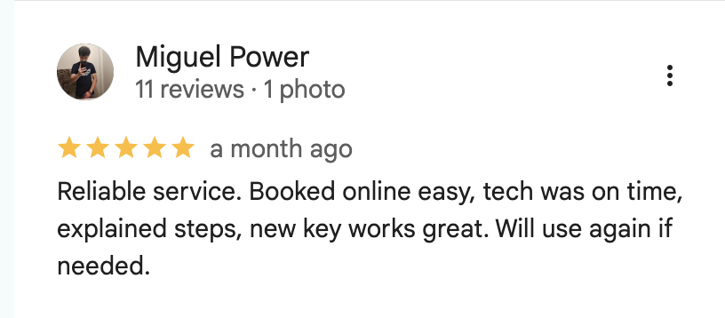Google Review Screenshot