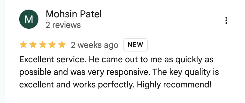 Google Review Screenshot